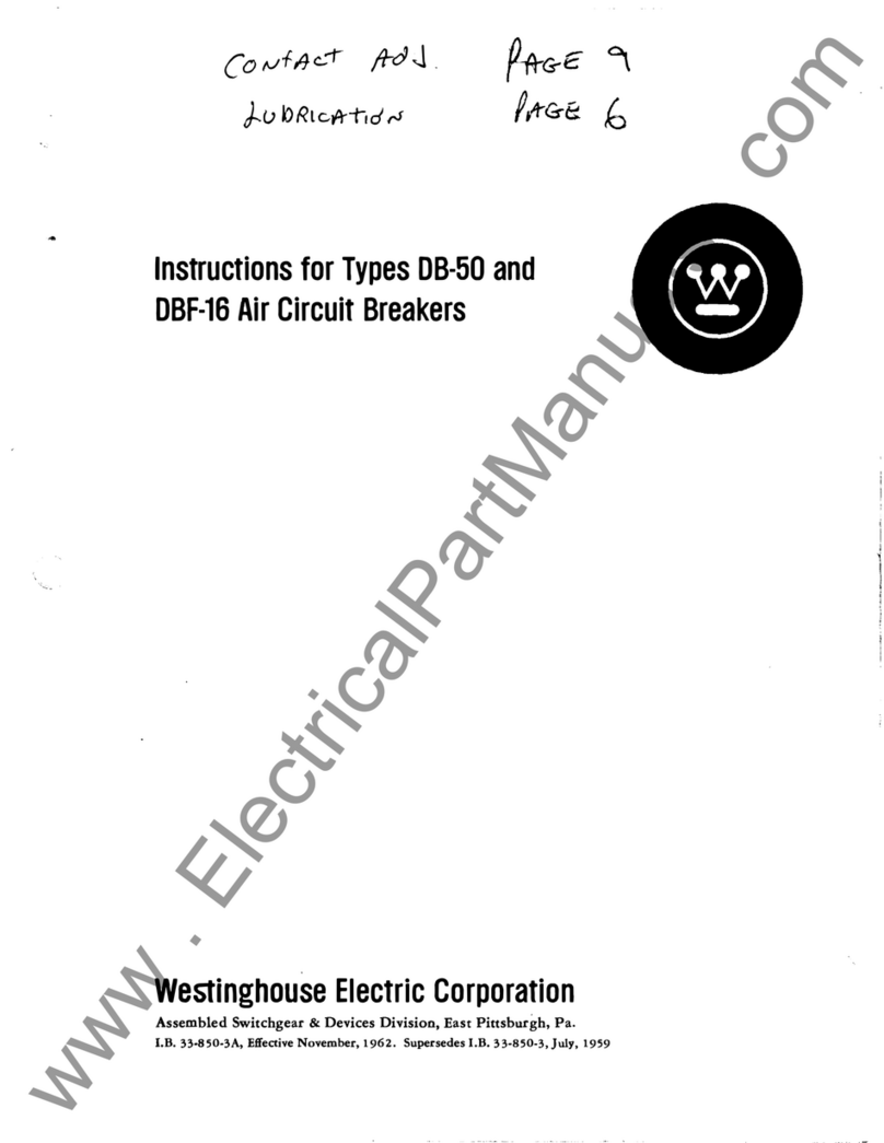 Westinghouse DB-50 instructions