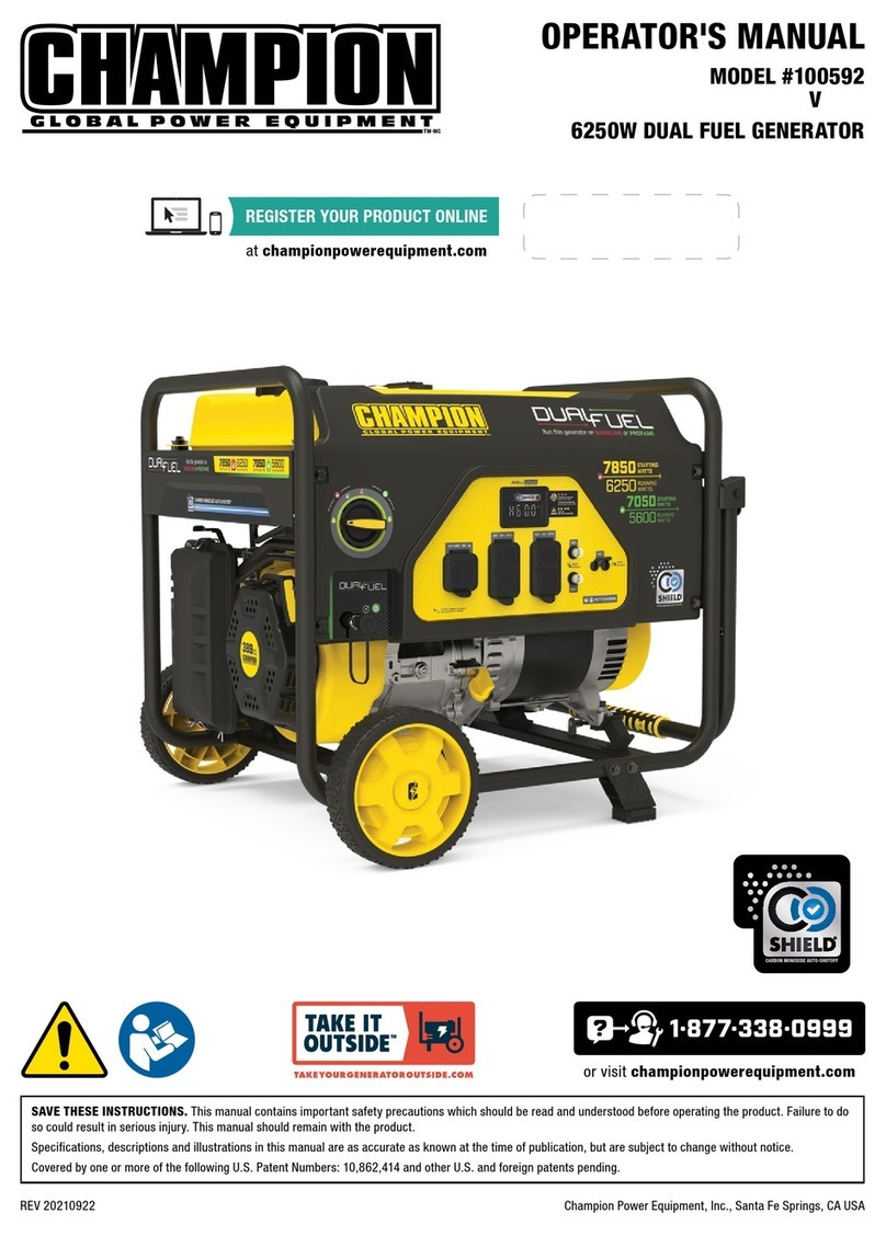 Champion 100592 User manual