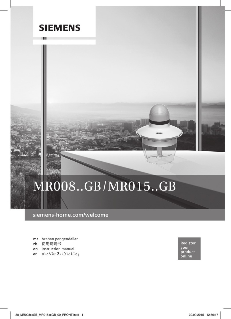 Siemens MR008 GB Series instruction manual
