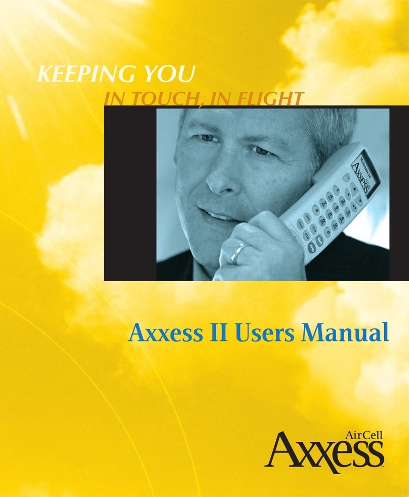 AirCell Axxess II user manual