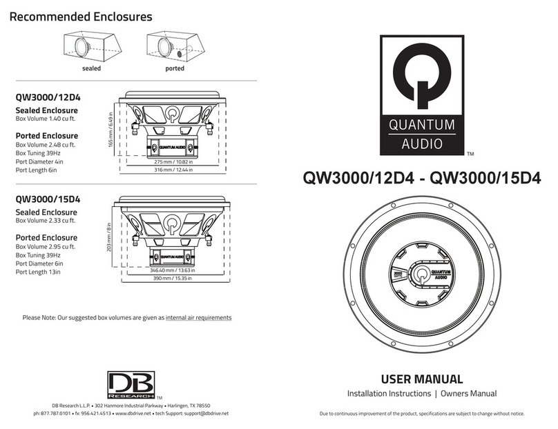 Quantum Audio QW3000/12D4 User manual