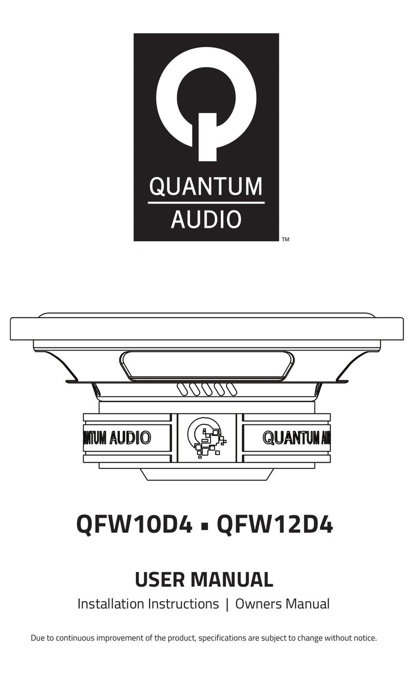 Quantum Audio QFW10D4 User manual