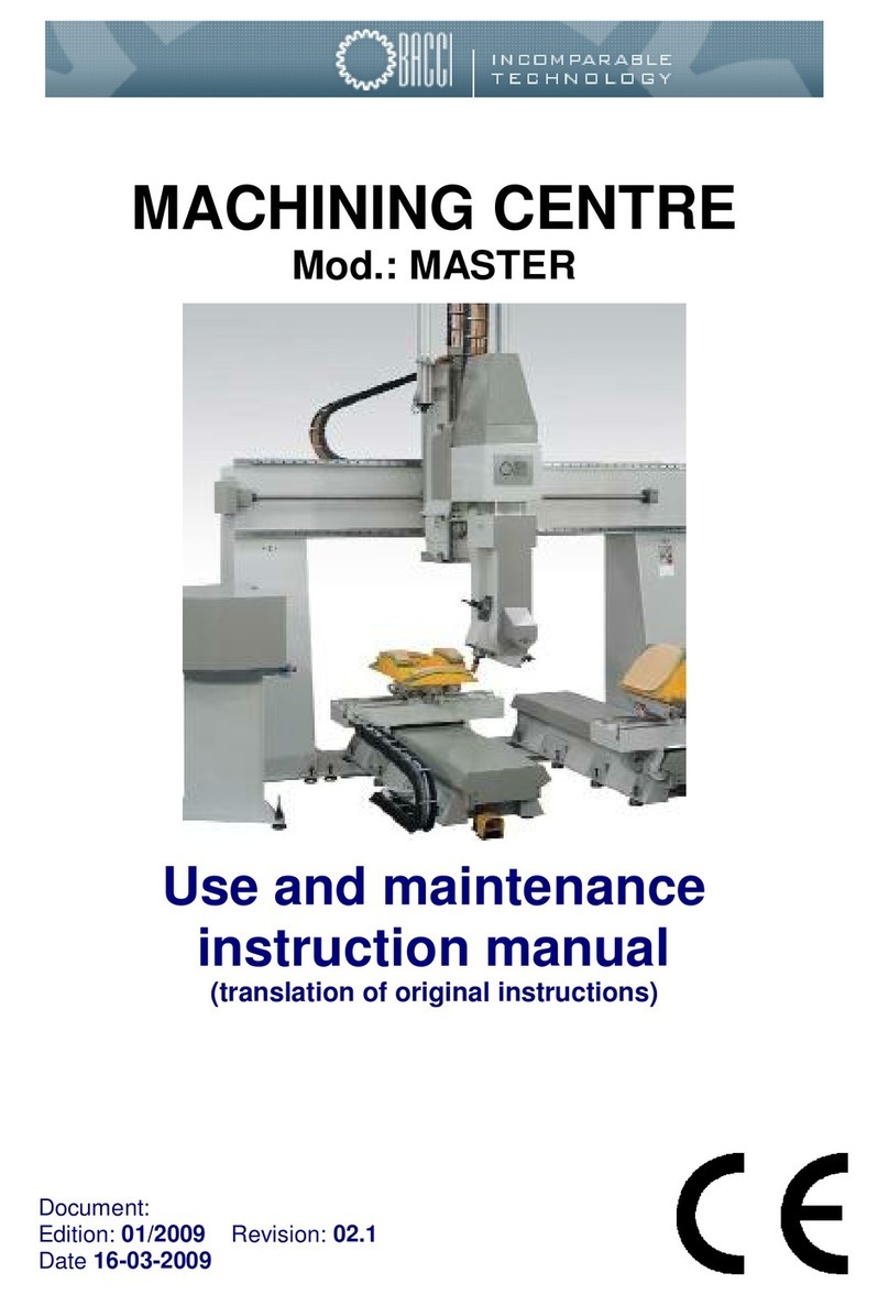 Bacci MASTER Use and maintenance instruction manual