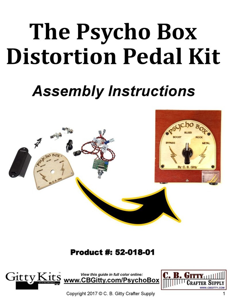 C. B. Gitty Crafter Supply 52-018-01 Assembly instructions