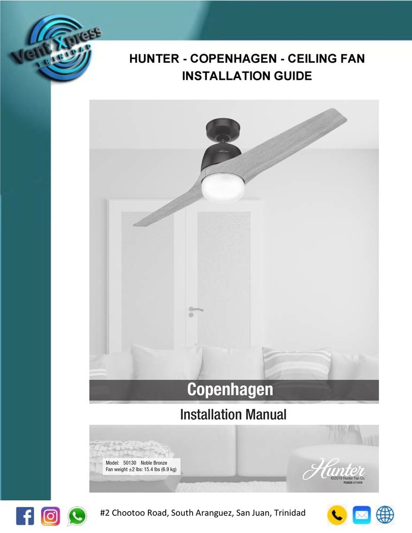Hunter Copenhagen 50130 User manual