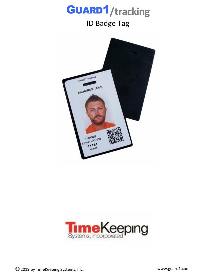 TimeKeeping Guard1 Tracking TAG-008 quick start guide