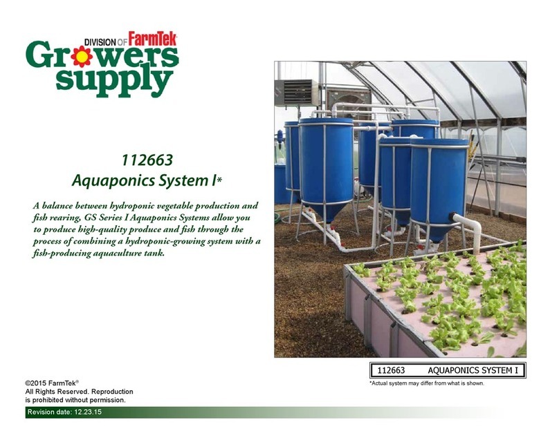 FarmTek Aquaponics System I Series manual