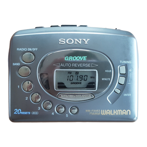 Sony Walkman WM-FX463 User manual