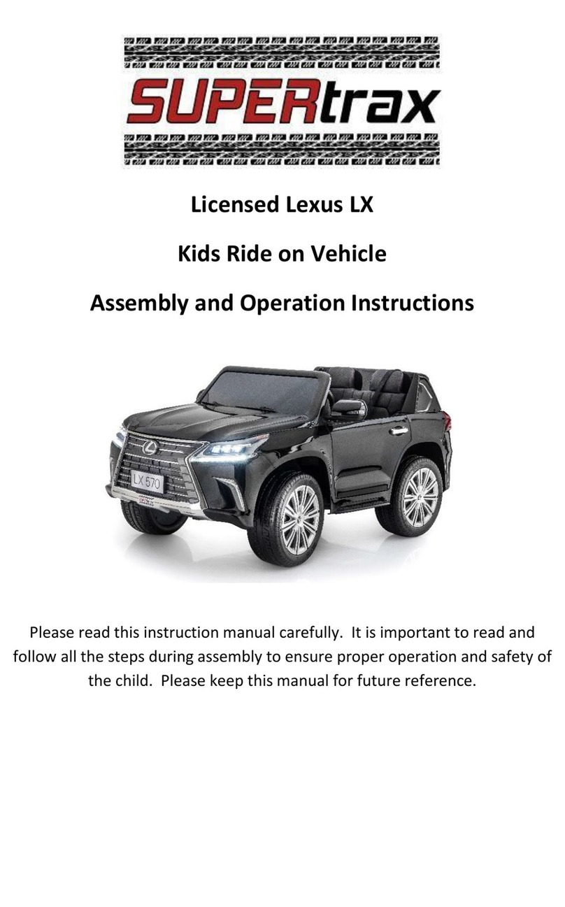 Supertrax Licensed Lexus LX Assembly and operation instructions