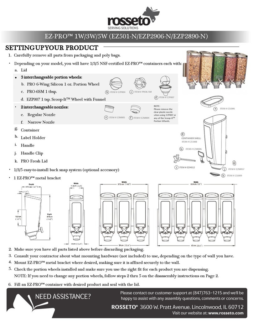 rosseto EZ-PRO 1W quick start guide