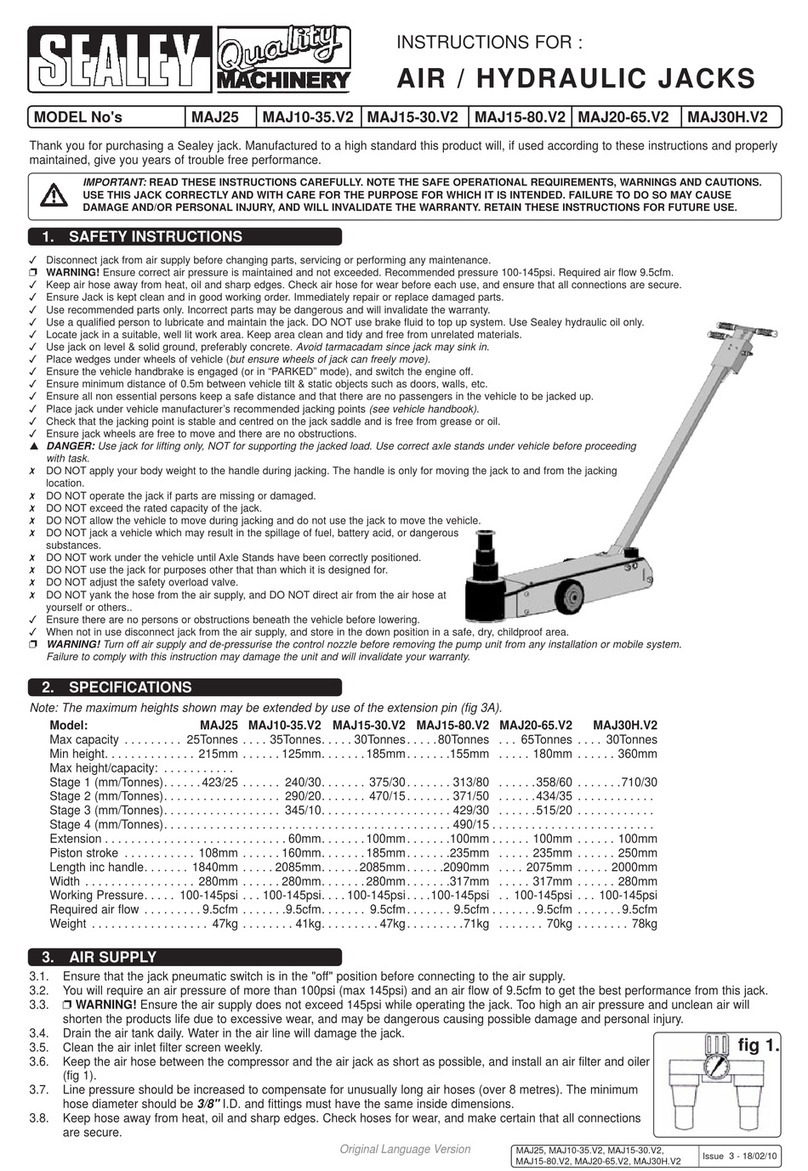 Sealey MaJ25 manual