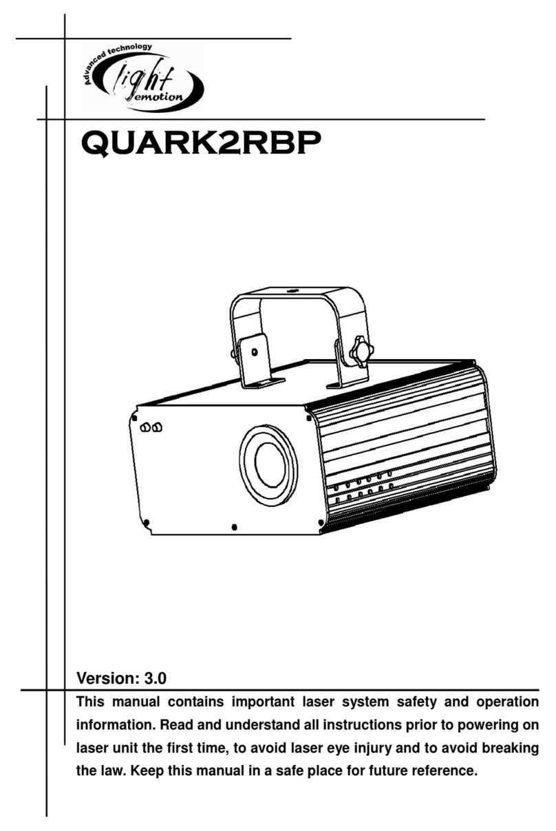 Light Emotion QUARK2RBP User manual Light Emotion QUARK2RBP User manual