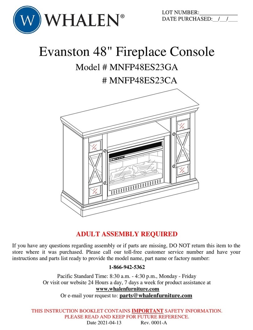 Whalen Evanston MNFP48ES23GA manual