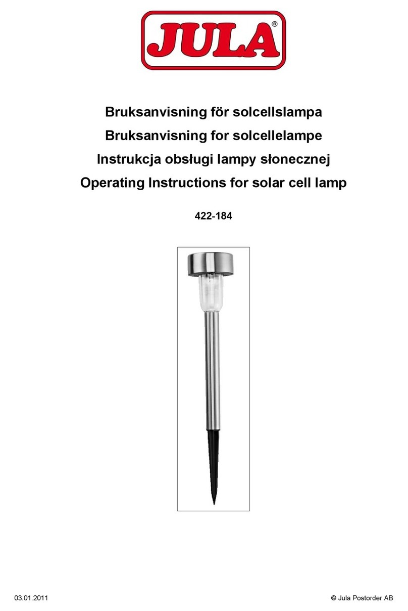 Jula 422-184 operating instructions