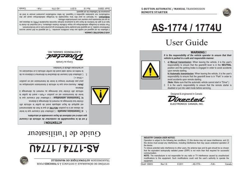 Directed AS-1774 User manual