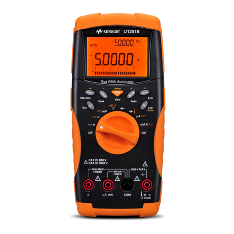 Keysight Technologies U1251B quick start guide