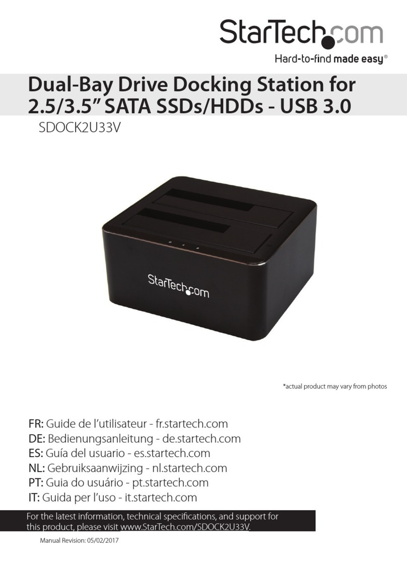 StarTech.com SDOCK2U33V User manual