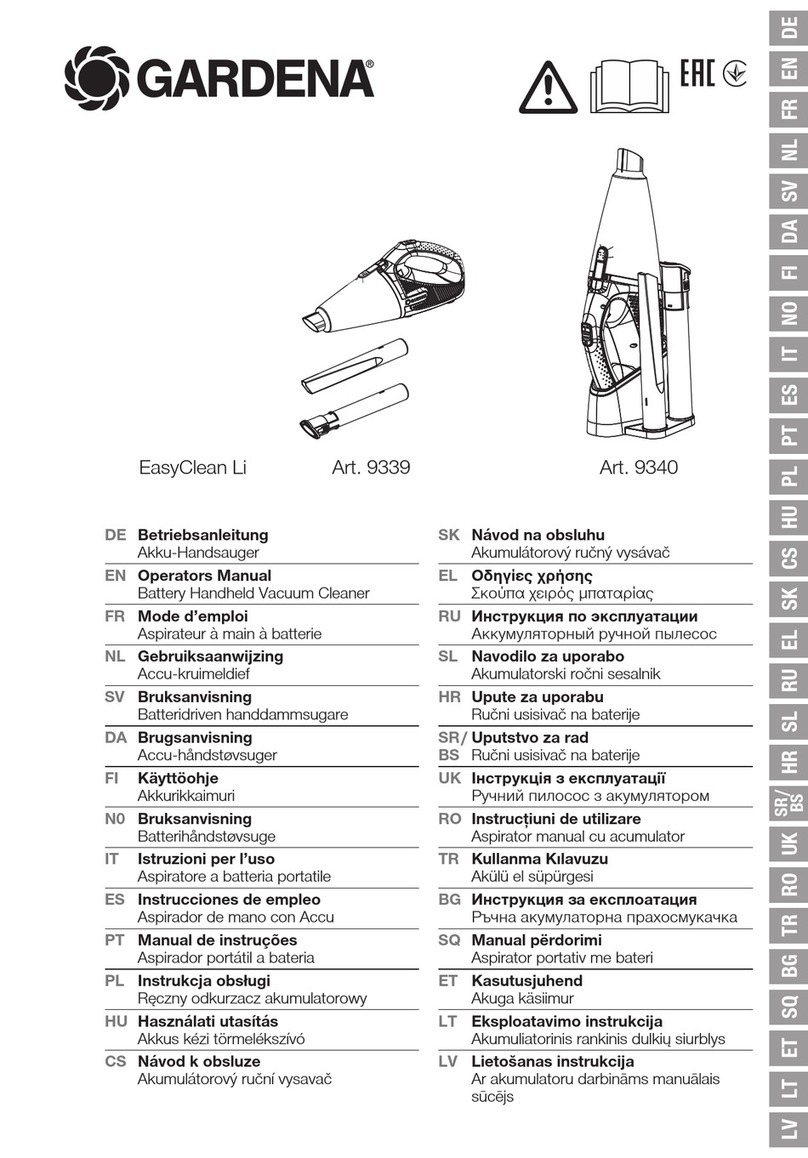 Gardena EasyClean Li Operator's manual