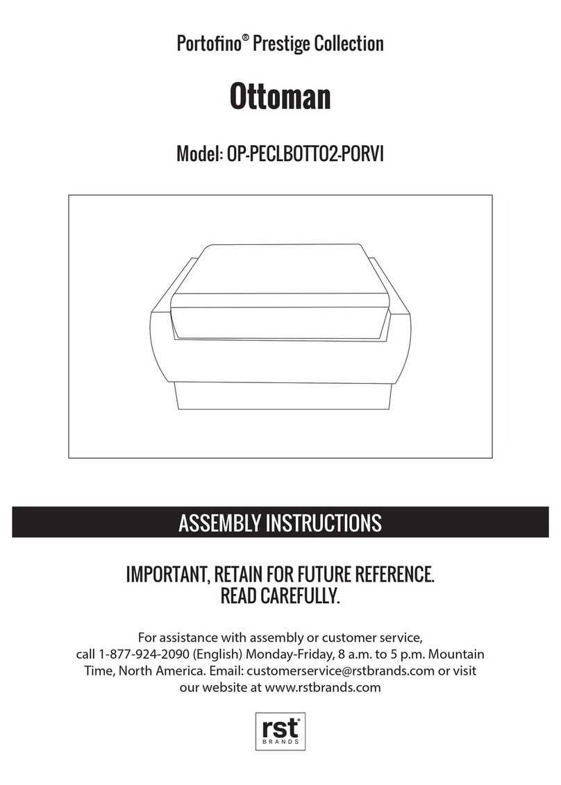 RST Portofino Prestige OP-PECLBOTTO2-PORVI Assembly instructions