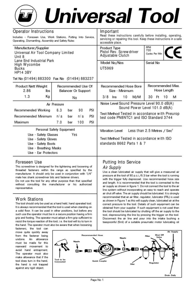 Universal Tool UT5969 Specifications