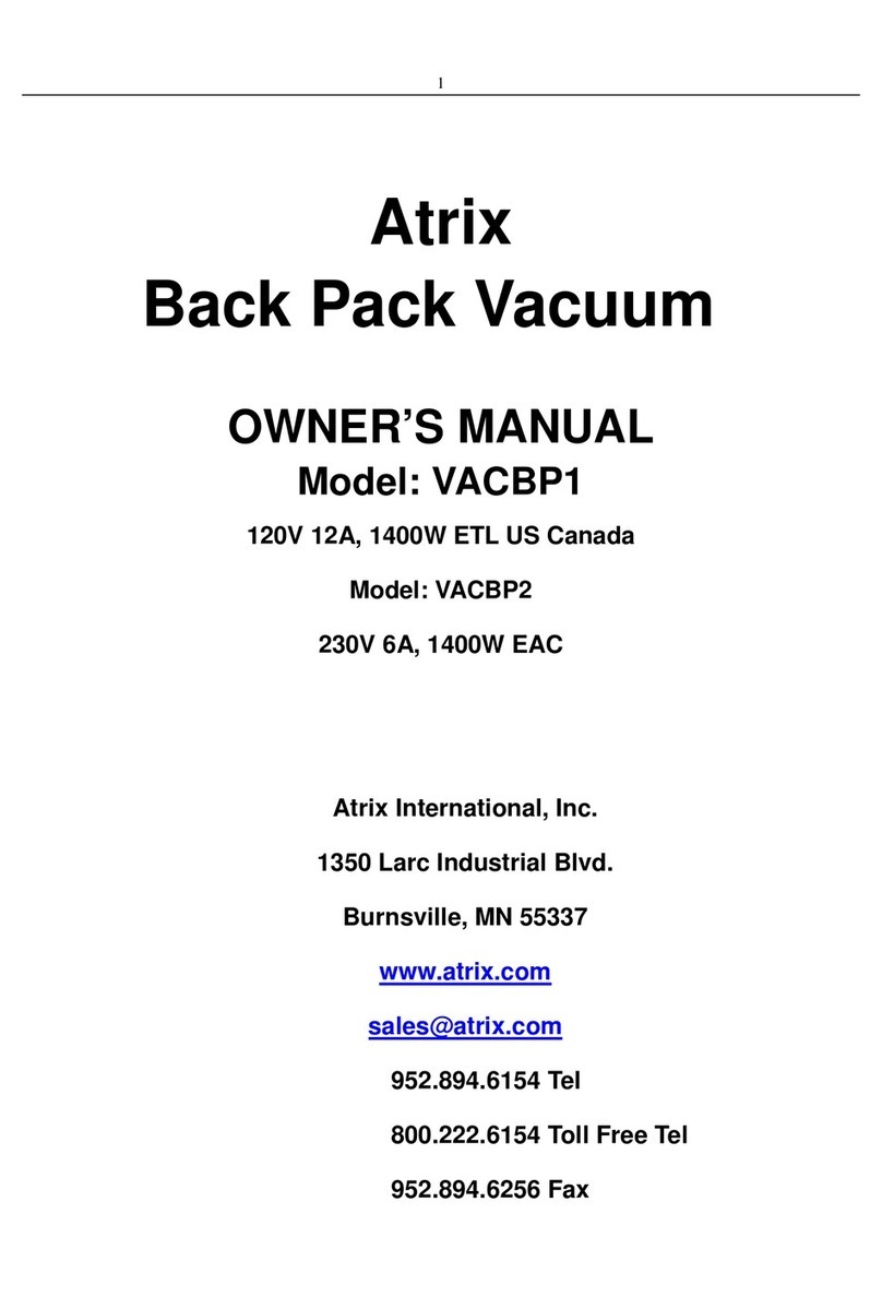 Atrix VACBP2 owner's manual