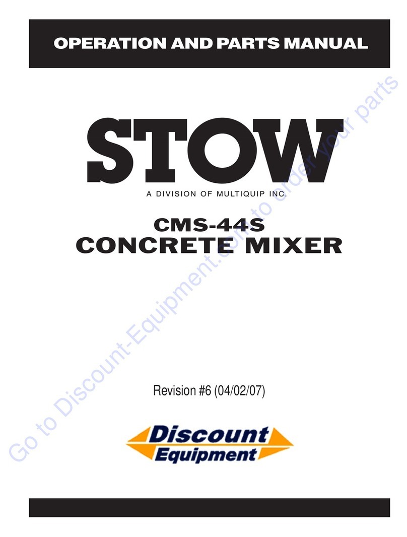 MULTIQUIP STOW CMS-44S Operation and parts manual
