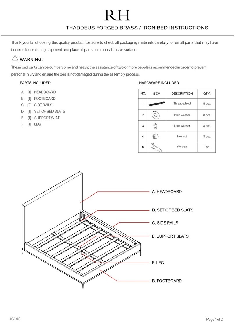 RH THADDEUS FORGED BRASS User manual RH THADDEUS FORGED BRASS User manual