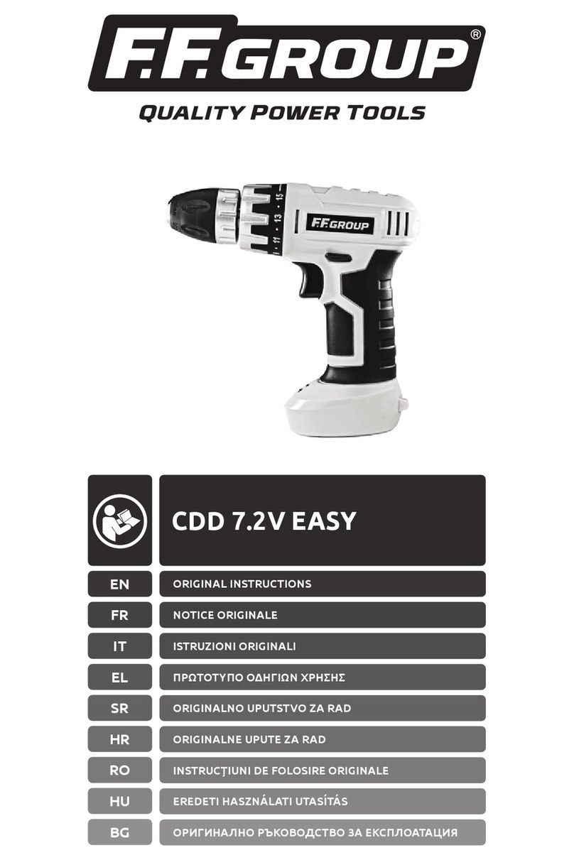 F.F. Group CDD 7.2V EASY User manual