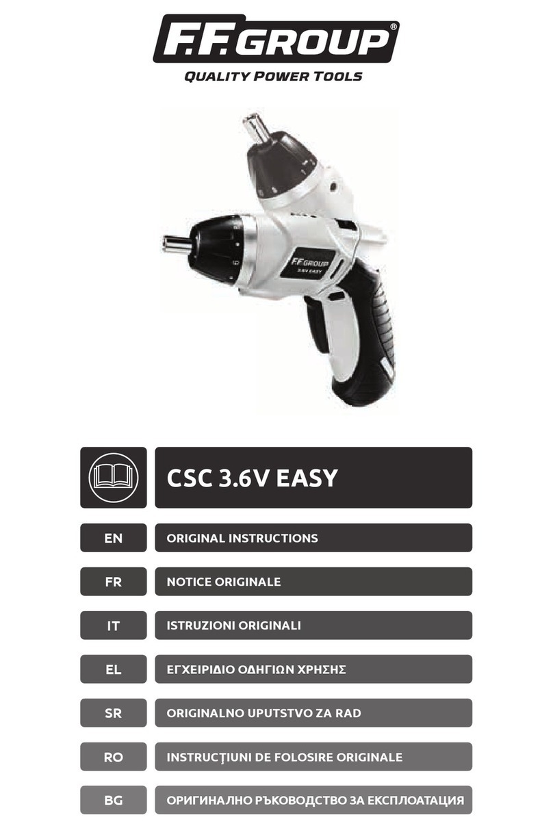 F.F. Group CSC 3.6V EASY Original instructions F.F. Group CSC 3.6V EASY Original instructions