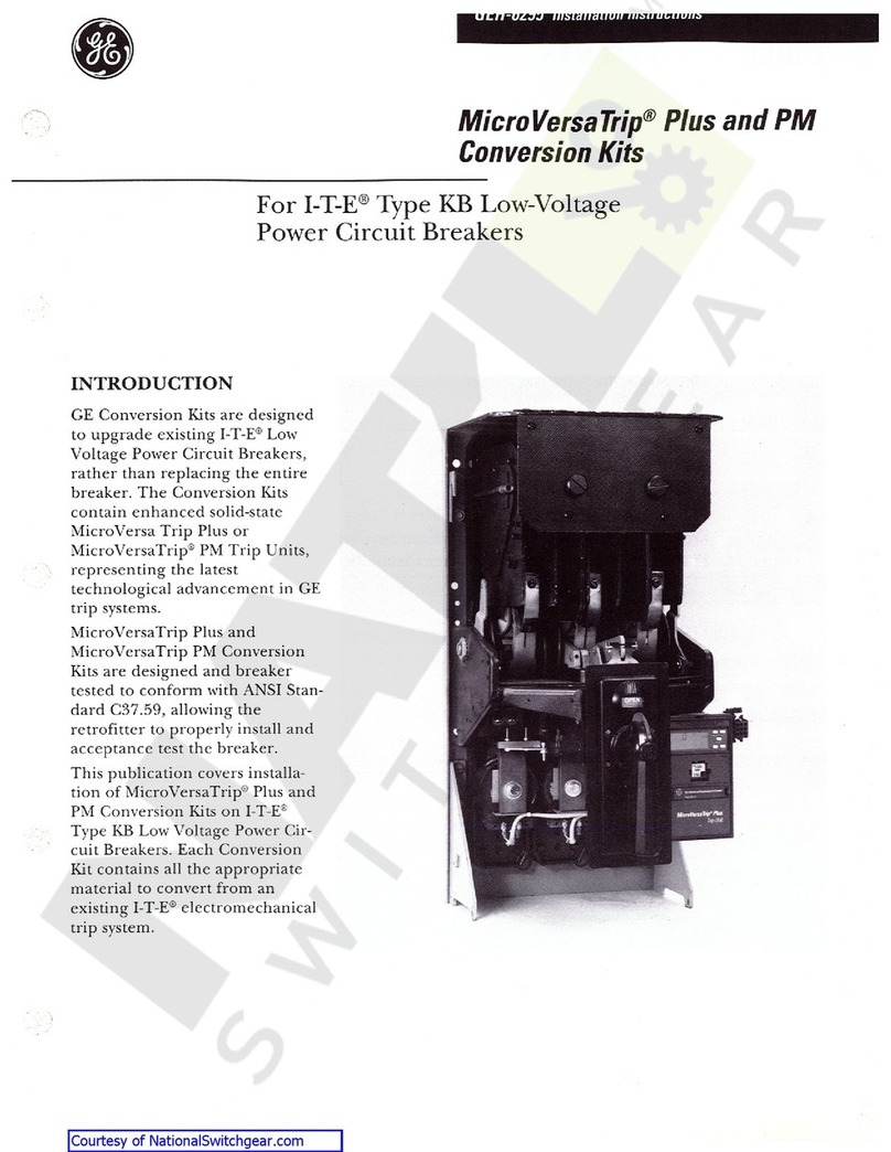GE MicroVersaTrip Plus User manual GE MicroVersaTrip Plus User manual