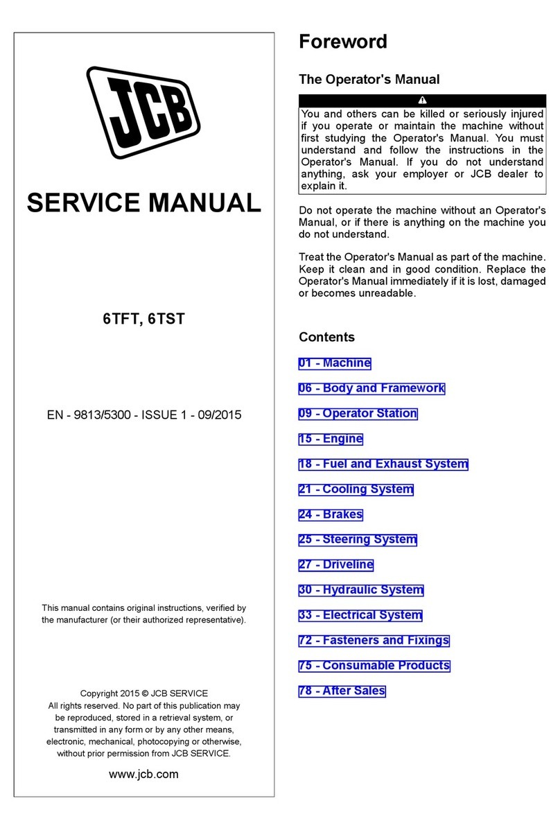 jcb 6TFT Operator's manual