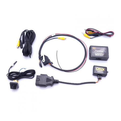 Crux Sightline RVCVW-73B User manual