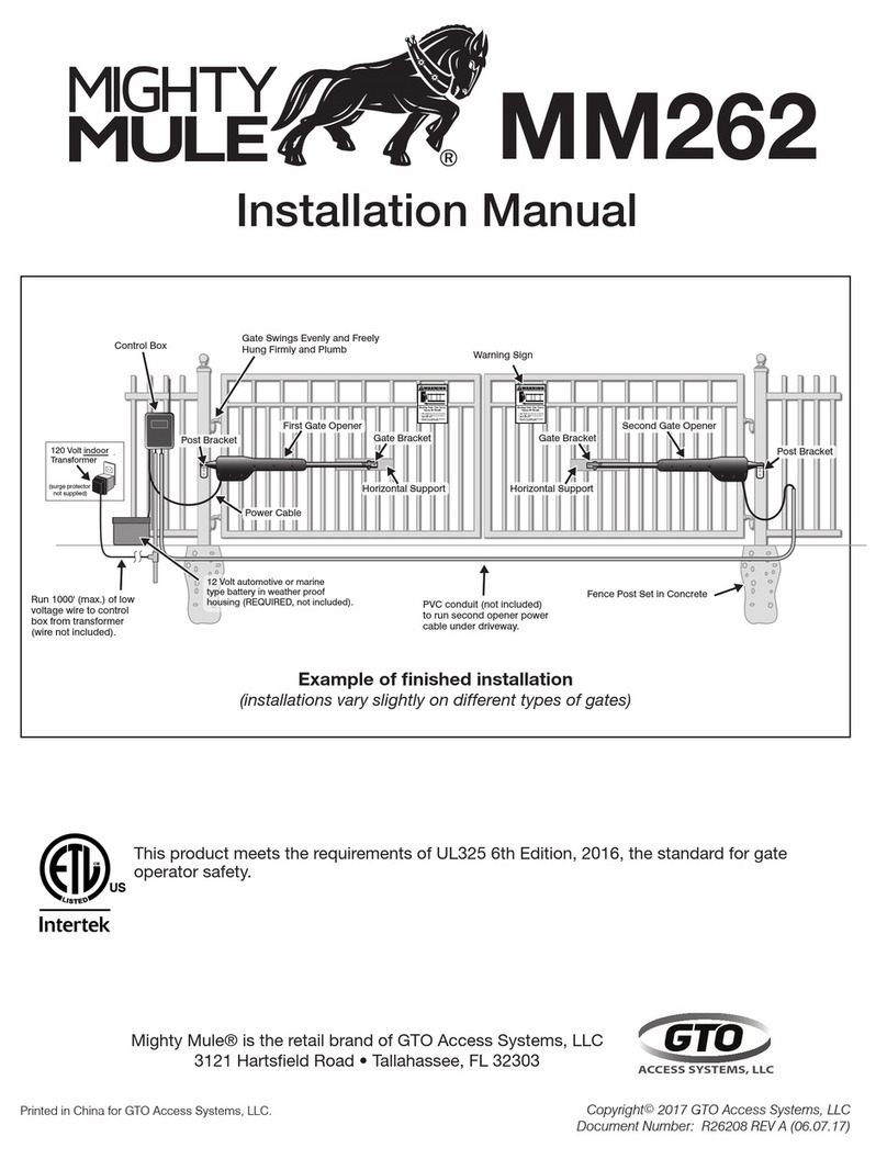 Mighty Mule MM202 Series installation manual