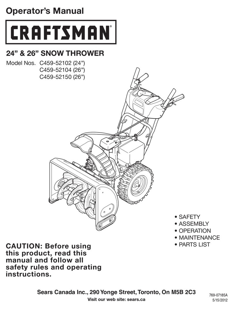 Craftsman C459-52102 Operator's manual