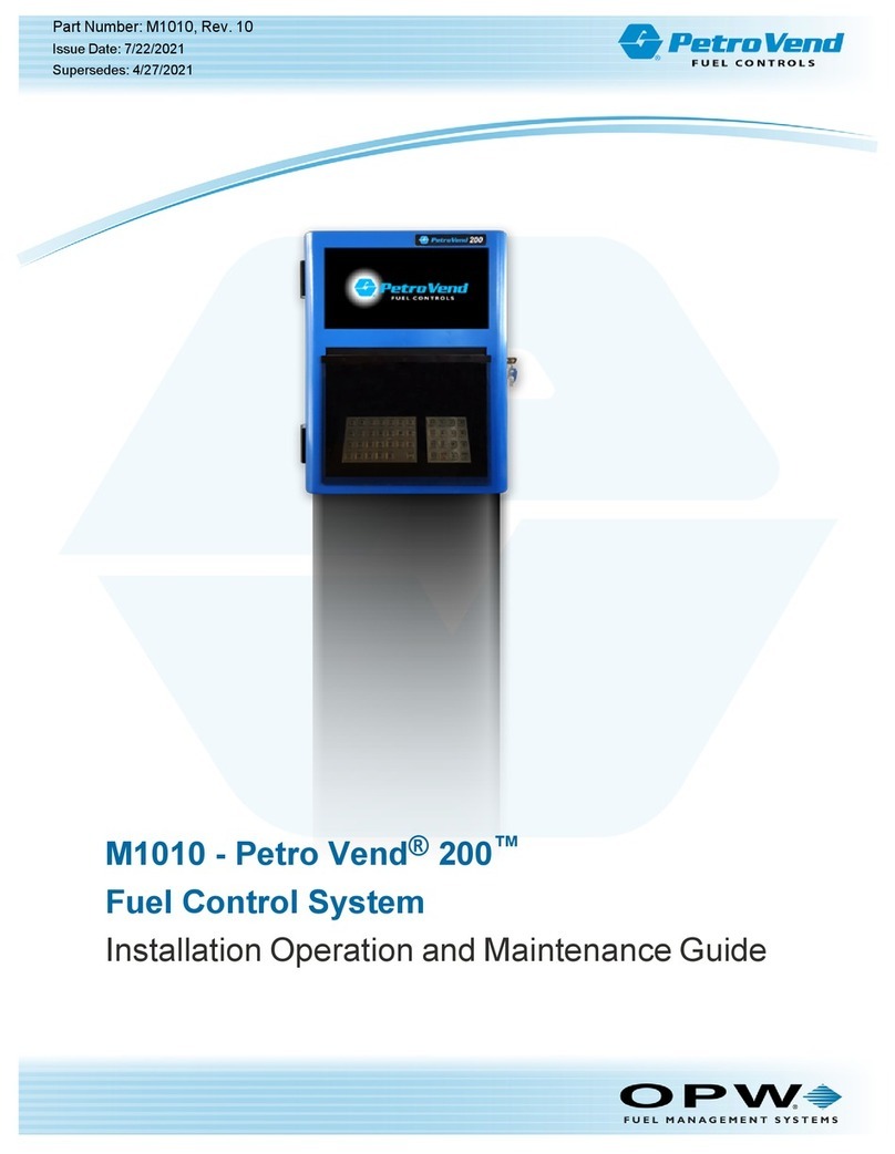 OPW Petro Vend 200 M1010 Installation, operation and maintenance guide