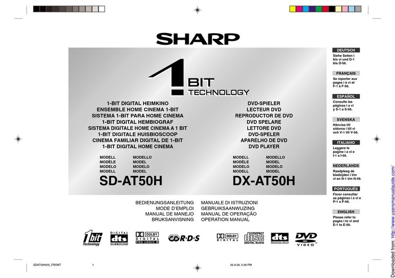Sharp SD-AT50H User manual Sharp SD-AT50H User manual