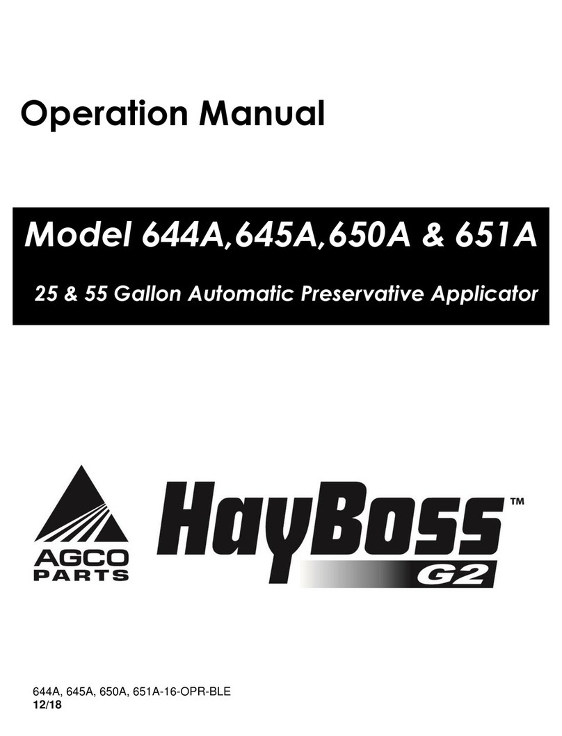 AGCO HayBoss G2 644A Operation manual