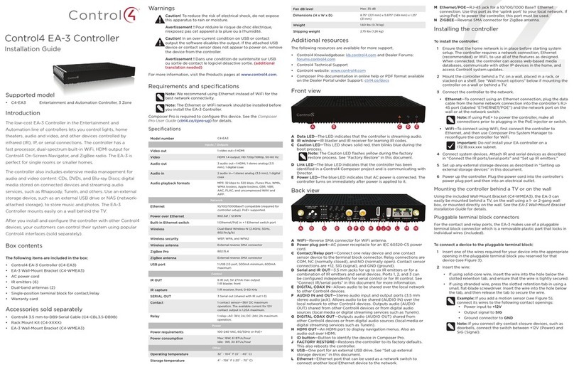 Contro l4 EA-3 User manual