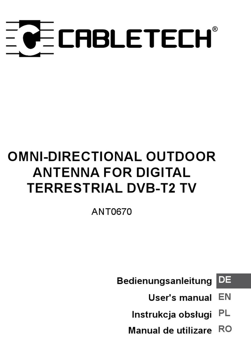 Cabletech ANT0670 User manual