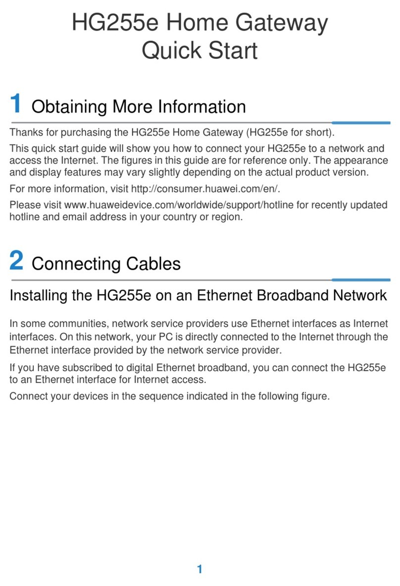 Huawei HG255e User manual Huawei HG255e User manual