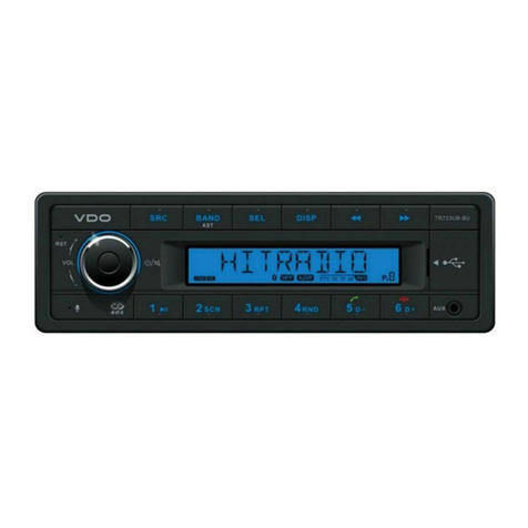 VDO TR723UB-BU owner's manual