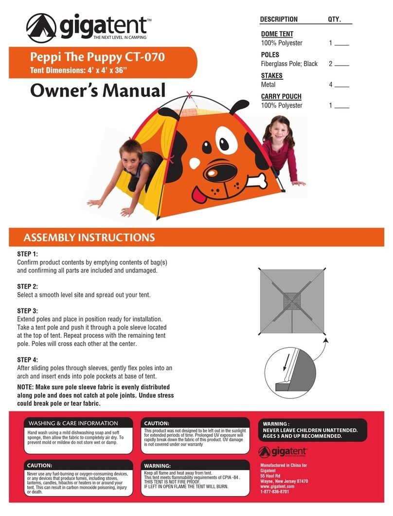 GigaTent Peppi the Puppy owner's manual