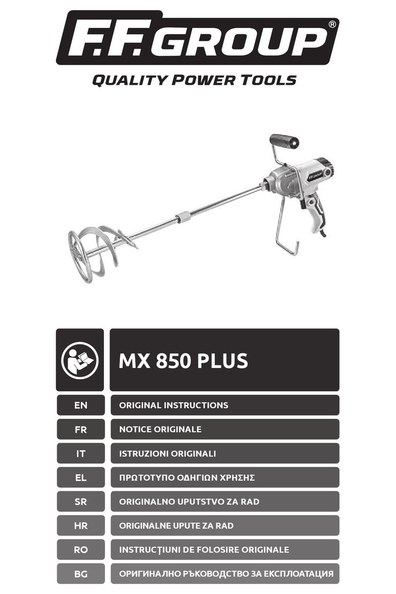 F.F. Group MX 850 PLUS Original instructions F.F. Group MX 850 PLUS Original instructions