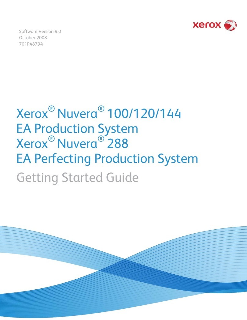 Xerox Nuvera 100 User manual