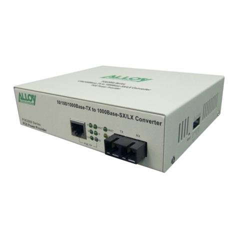 Alloy POE2000 Series User manual