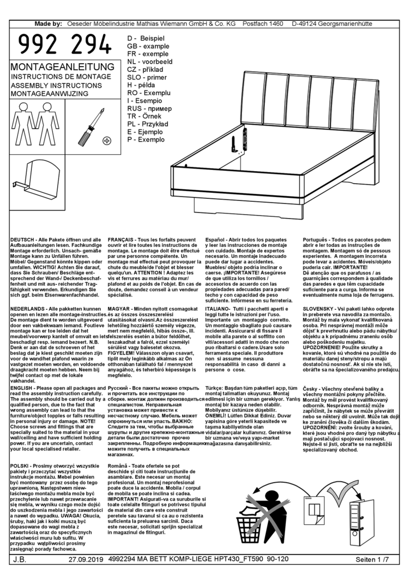 WIEMANN 992 294 Assembly instructions