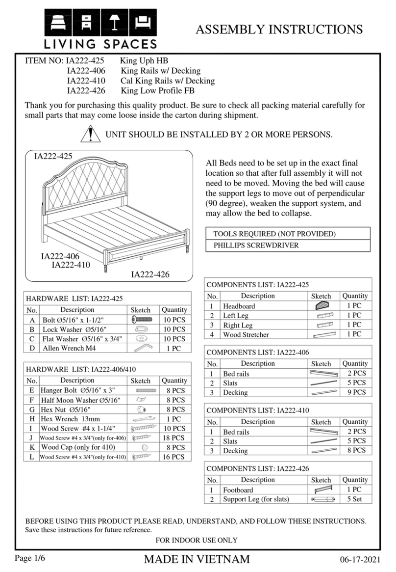 Living Spaces IA222-425 User manual Living Spaces IA222-425 User manual