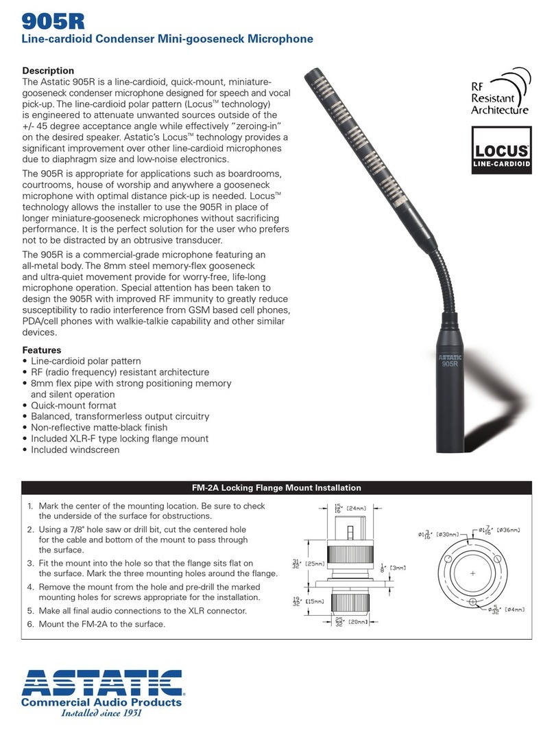 Astatic 905R User manual