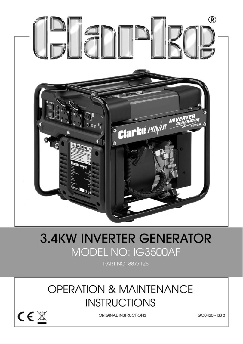 Clarke IG3500AF Instruction Manual