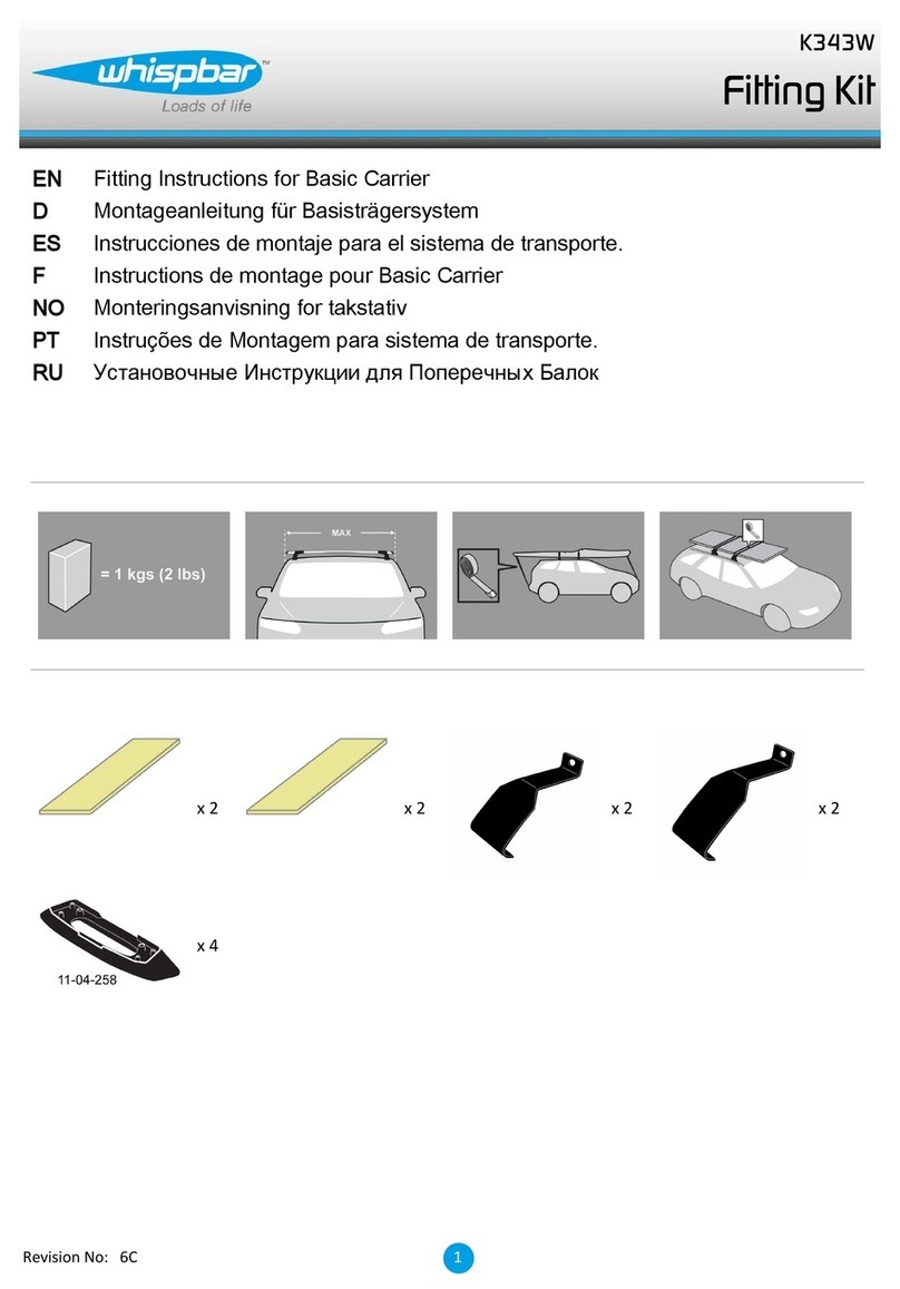 Whispbar K343W Fitting instructions